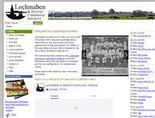 Tablet Screenshot of lochmaben.org.uk